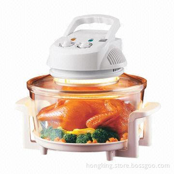 Halogen Oven with 1,200 to 1,400W Power, 60 Minutes Timer and 12L Capacity
